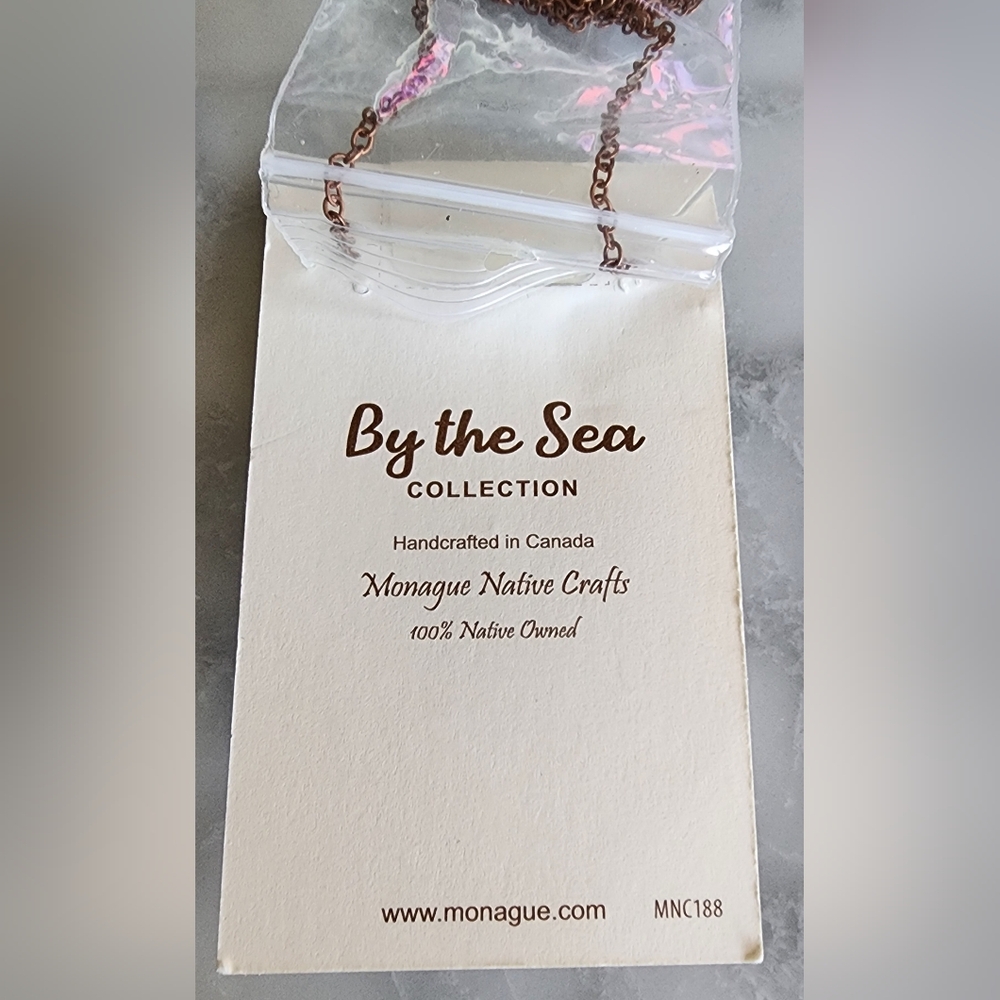 By The Sea Dreamcatcher Necklace Native Handcrafted‎ Canadian New - Picture 3 of 4